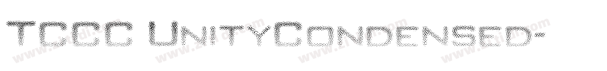 TCCC UnityCondensed字体转换